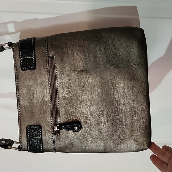 Womens western style purse with rhinestone and buckle embellishments. - Picture 3 of 7